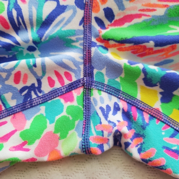 RARE Lilly Pulitzer Leggings Large Rochelle Weekender Capri Dancing on Deck‎ L - Picture 7 of 16